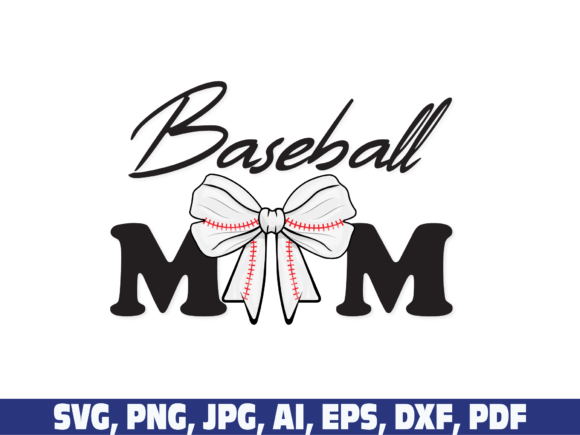 Baseball Mom Coquette Bow: A Charming Vintage Design