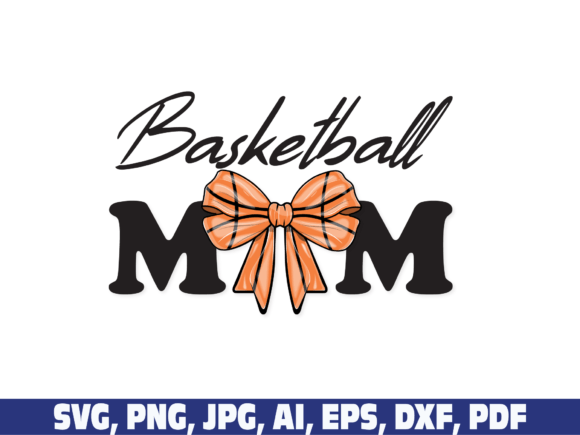 Basketball Mom Coquette Bow Retro Png Review