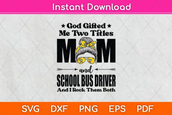 Embroidery Review: I Have Two Titles Mom and School Bus