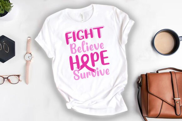 Fight Believe Hope Survive SVG Crafts