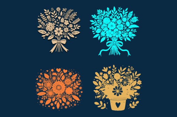 Flower Bouquet SVG: A Versatile Design for Embroidery
