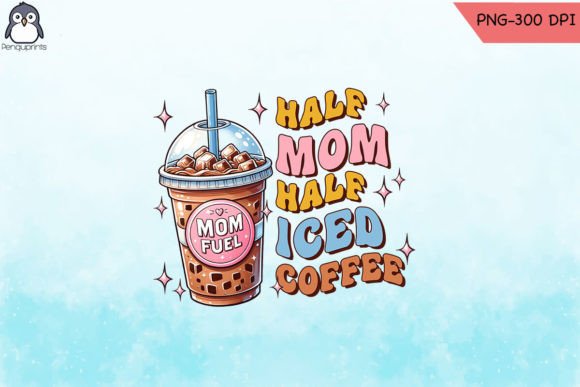 Half Mom Half Coffee Vintage PNG: A Designer's Review