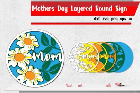 Mom Mothers Day Layered Round Sign Review