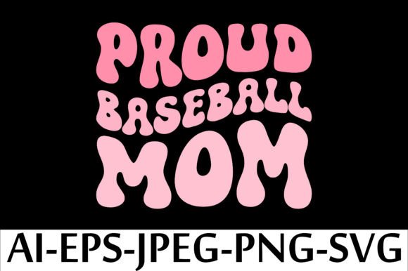 Proud Baseball Mom T-Shirt Design: A Closer Look