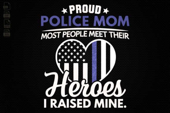 Proud Police Mom: A Heartfelt Embroidery Design