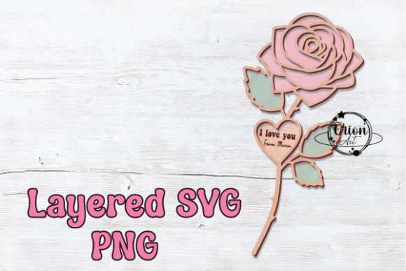 Rose with a Heart SVG PNG: A Versatile Design
