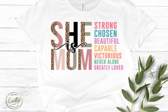 She is Mom PNG: A Versatile Design for Mother's Day