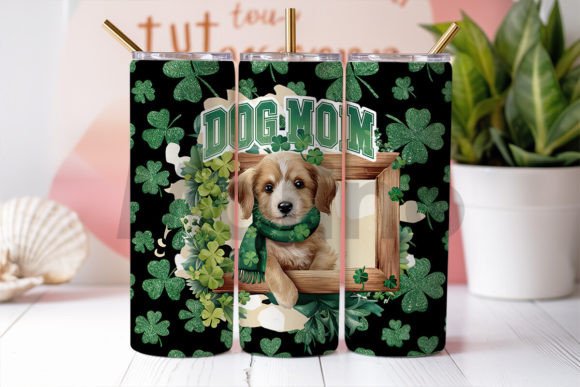 St. Patrick's Day Tumbler Wrap for Dog Moms