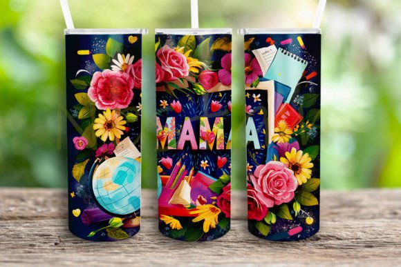 Teacher Mama Teacher Mom Tumbler Wrap